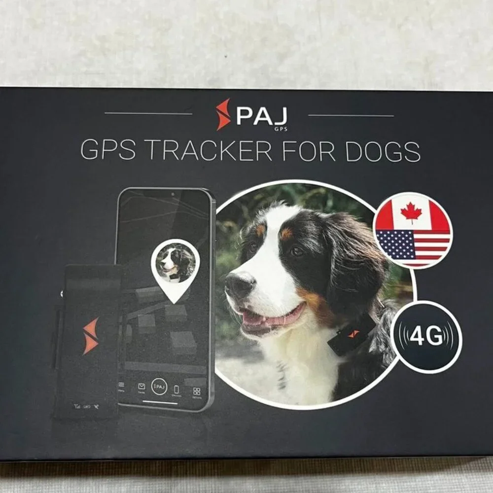 PAJ PET Finder 4G GPS Dog Tracker Black IP67 Waterproof Real-Time Tracking NIB
